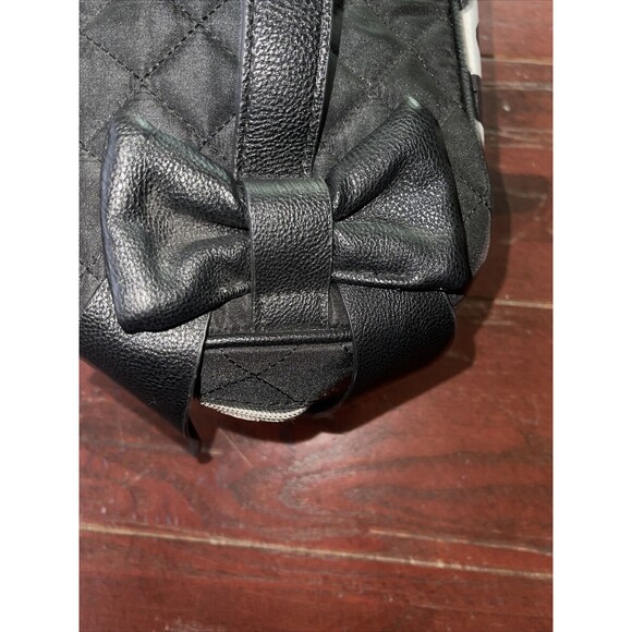 Betsey Johnson Bow Top Train Case Bag Travel Makeup Cosmetics Weekend NEW - Picture 8 of 12